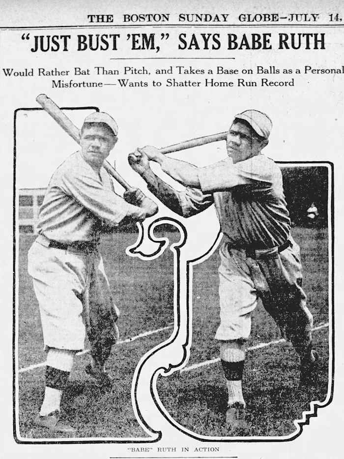 Newspaper clipping from the Boston Globe